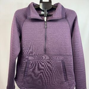 Columbia Whistling Pines Half Zip Pullover Women’s Medium Purple Fleece Jacket